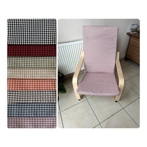 Poang Armchair Cover Custom Made Chair Cushion Poäng Seat Pads Cover Ikea Poang Chair Slipcover Armchair Upholstery Fabric ONLY COVER
