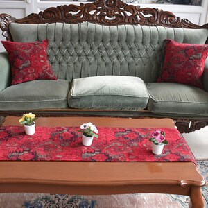 Kilim conçu chemin de table vintage chemin de table tissé tissu chemin de table décor à la maison maison cuisine Dinnig chemin de table décor de fête de mariage