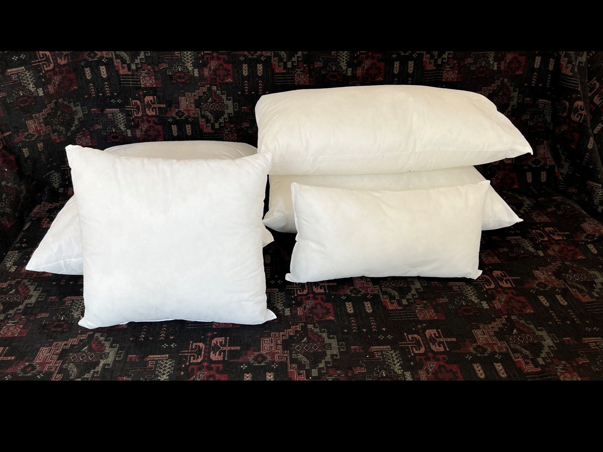 33x33 Synthetic Down Alternate Indoor Outdoor Hypoallergenic Pillow Insert  Premium Insert Luxury Insert Square Pillow Pillow Form 