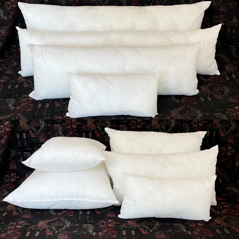 ALL SIZE Pillow Inserts Soft Microfiber Throw Pillow Form Fill Stuffing  16X16 18X18 20X20 22X22 24X24 26X26 28X28 Made in USA -  Israel