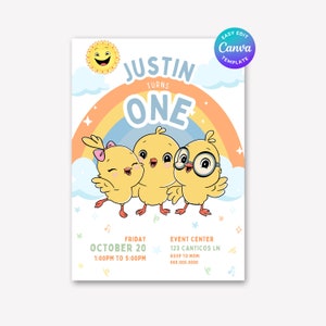 Canticos Invitation, Canticos, Invite Template, Canticos Fiesta, Canticos Birthday