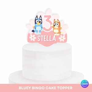 Bluey Cake Topper/ Bluey and Bingo Cake Topper/ Bluey Decorations 