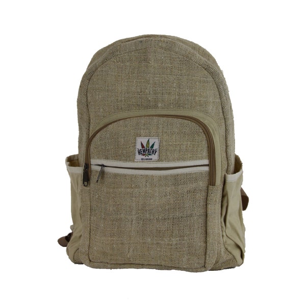 Hemp Backpack - Eco-Friendly Organic Hemp Backpack - Handmade - Best Hempathy Design BackPack - Made in Nepal