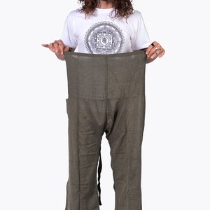 Pantalon de pêcheur thaïlandais 100% coton fait à la main hommes et femmes amples pantalon Khadi Pantalon Boho Hippie Style Fisher Man Fabriqué au Népal image 6