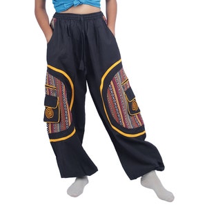 Super comfy &  light weight pants - Heavy Cotton - Breathable Pants- Hippie design - perfect for outdore - casual were pants