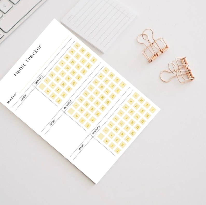 Habit Tracker Printable PDF File - Il 794xN.4548596430 6z62 