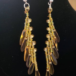 Golden Fringe Earring