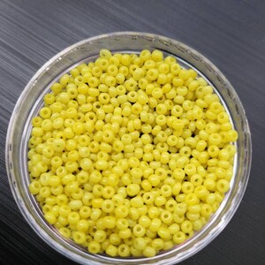 Vintage Yellow Preciosa Czech Seed Bead 11/0 10grams