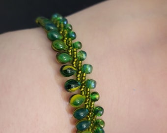 Bracelet Garden Green Drop