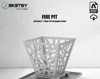 Fire Pit 3 DXF cnc cutting files