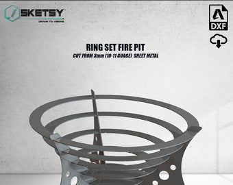 Circular Fire Pit DXF files