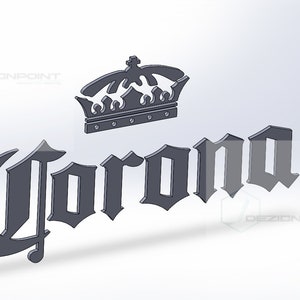 Corona DXF Digital File for cnc Laser/plasma/waterjet cutting