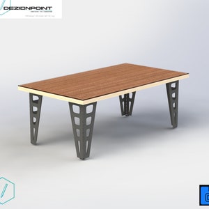 Industrial table legs DXF file for CNC laser/plasma cutting