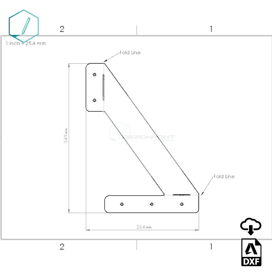 Dxf Bracket Buy Shelf Bracket DXF File for CNC Cutting Skew Online in India - Etsy