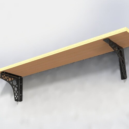 Shelf Bracket DXF File for CNC Cutting Hexagon 2 Etsy