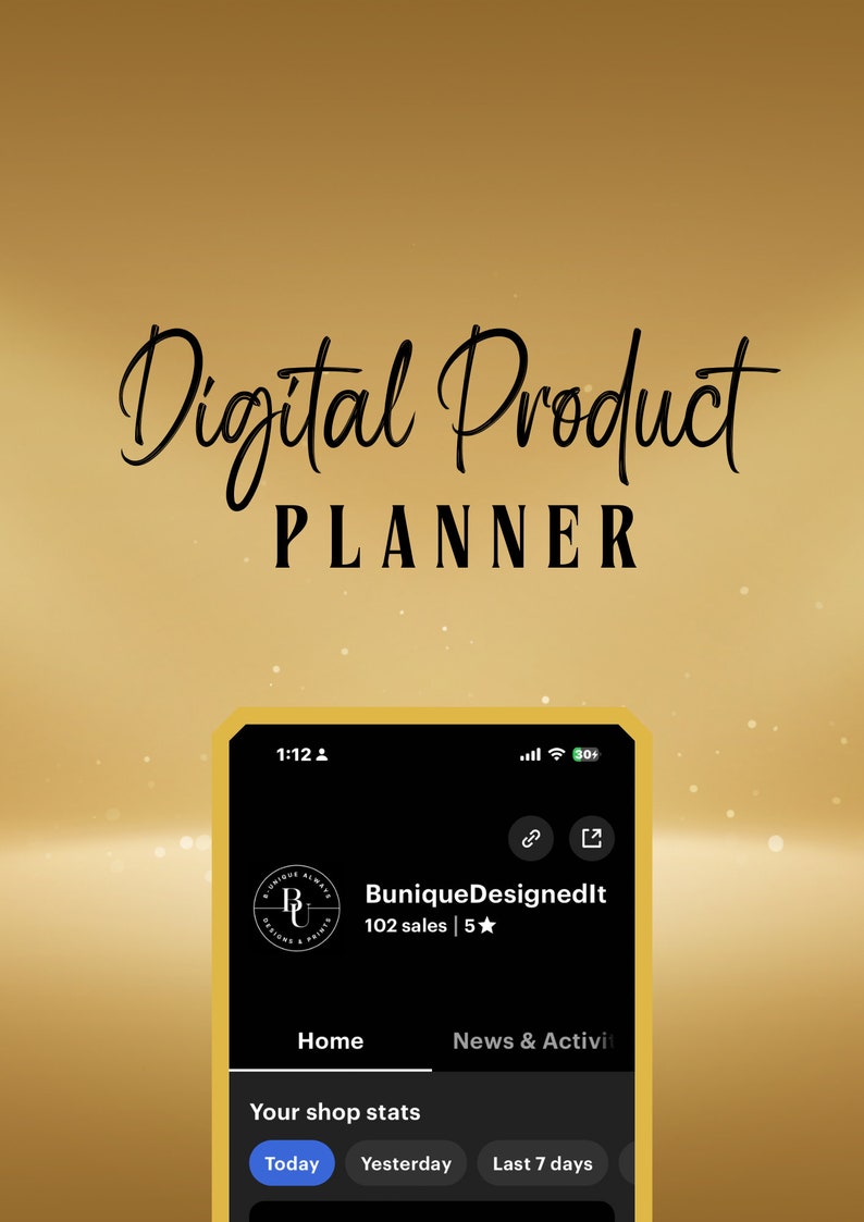 Digital Product Planner Printable - Etsy
