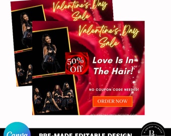 Valentine’s Day Sale Editable Templates