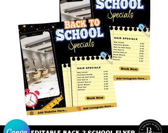 Pre-Made Editable Back To School Flyer Design