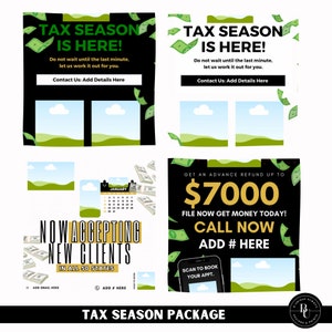 Tax Season Editable Templates Package For Tax Professionals