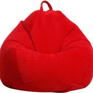 Bean Bag Chair Cover, Beanbag Chair, Teen Bean Bag, Adult Bean Bag, Large  Bean Bag, Large Floor Pillow, Big Pouf, Lazy Bag, COVERS ONLY 