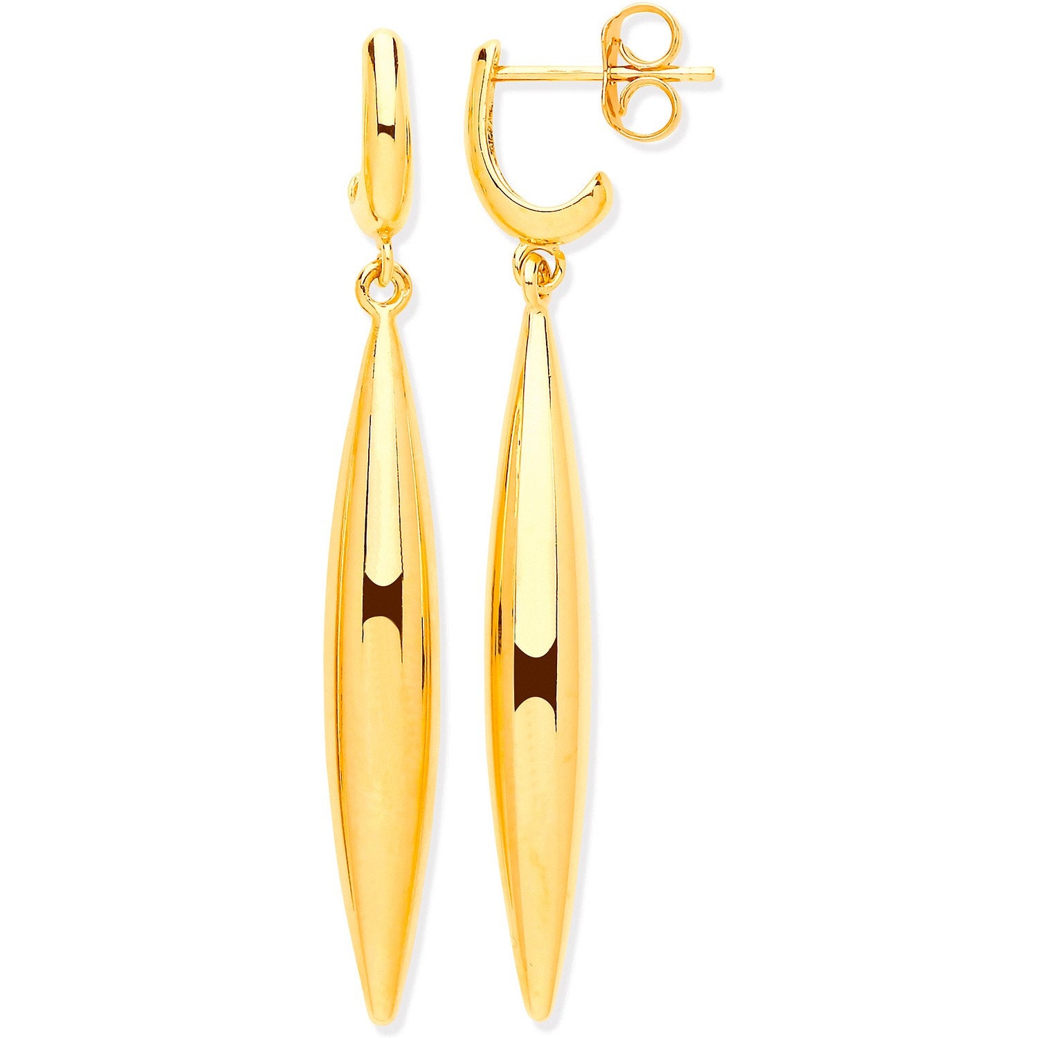 9ct Yellow Gold Drop Earrings ES420