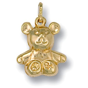 Hand crafted 9ct Yellow Gold Teddy Pendant