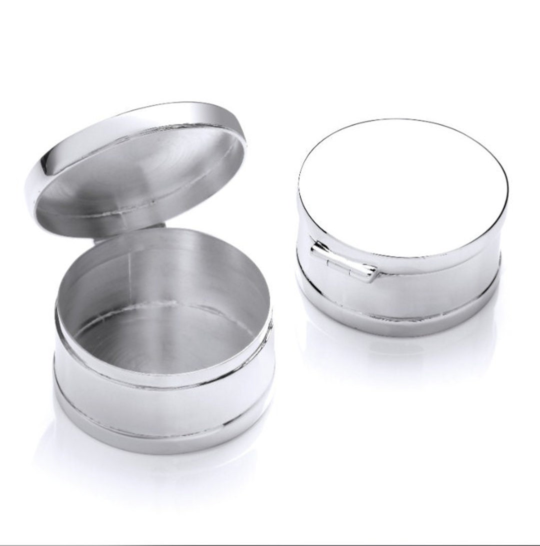 Silver Trinket (pill) Round Deep Plain Box, Buy 2 and Gt A Second Half ...