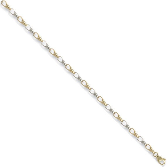 Bracciale fantasia in oro bianco e giallo Acquista