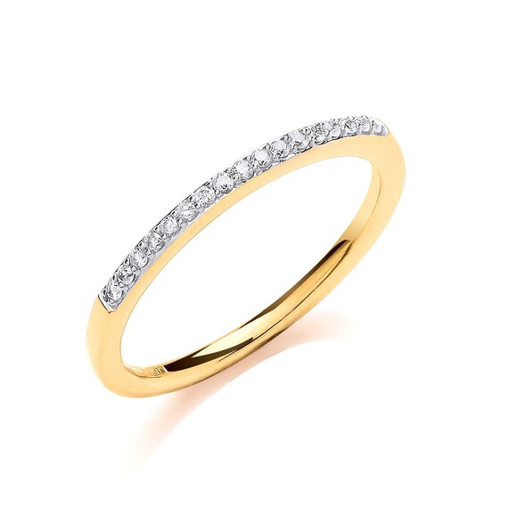 9ct yellow gold eternity rings sale