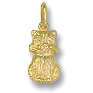 Unique 9ct Yellow Gold Cat Pendant