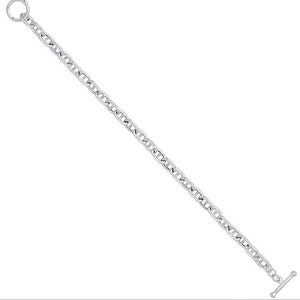 Silver Anchor chain T-Bar Ladies Bracelet