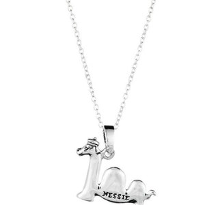Famous Loch Ness, Scottish Nessie Charm Necklace