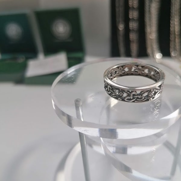 Bague d'amour écossaise inspirée d'Outlander en argent sterling disponibles dans les tailles 5 à 14