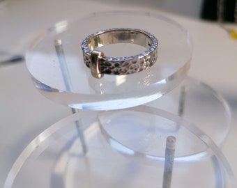 Outlander Inspired Sterling Silver Scottish Wedding Ring 1743. Sizes 5 to 12.