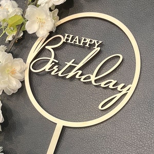 Happy Birthday Caketopper für den besonderen Geburtstag, Stecker für die Torte oder den Kuchen
