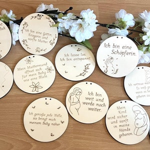 Hypnobirthing Affirmationskarten, für die liebevolle und entspannte Geburt, Verinnerliche die Gedankenmuster mit diesen wunderschönen Karten