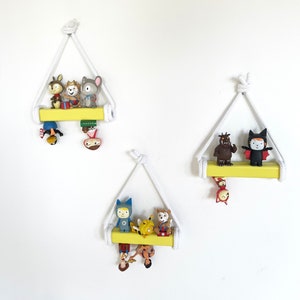Yellow: MINI Tonie rod, only 15 cm each, space-saving storage of Tonie figures from NoriKids, many cord colors