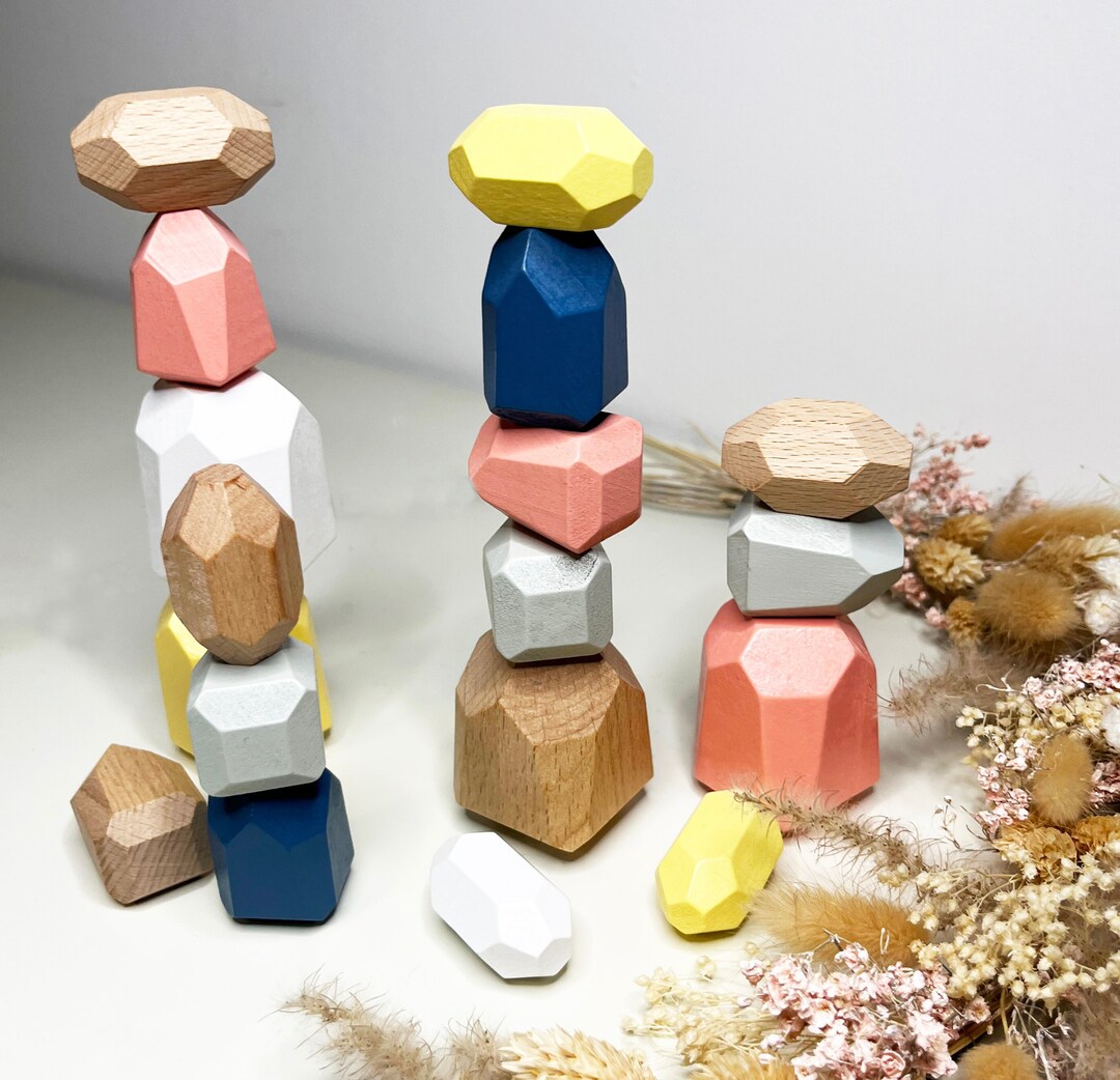 Montessori Balancing Stones From Norikids, for Building and Balancing ...
