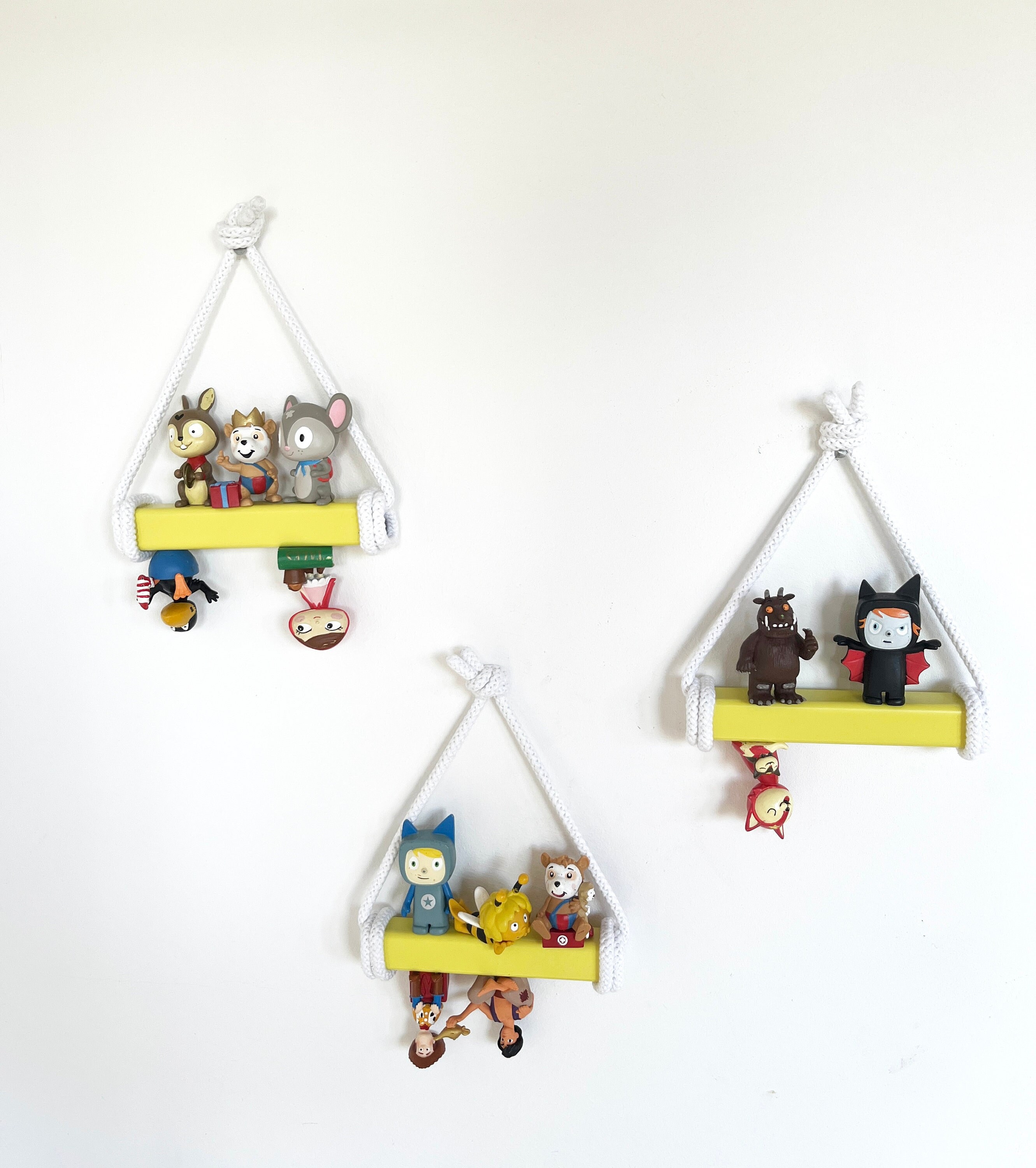 Yellow: MINI Tonie rod, only 15 cm each, space-saving storage of Tonie figures from NoriKids, many cord colors