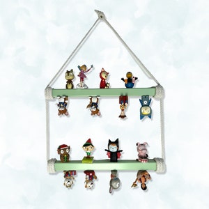 All colors: Double Tonie rod/Tonie shelf, 2 x 35 cm, with space for even more Tonie figures in the children's room from NoriKids