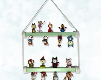 All colors: Double Tonie bar/Tonie shelf, 2 x 35 cm, with space for even more Tonie figures in the children's room from NoriKids
