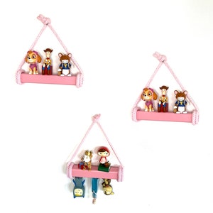 Pink: MINI Tonie rod, only 15 cm each, space-saving storage of Tonie figures from NoriKids, all cord colors possible