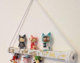 Gold Micky Mouse Design Tonie shelf/Tonie rod, space-saving, practical storage of Tonie figures in the children's room, in 2 sizes