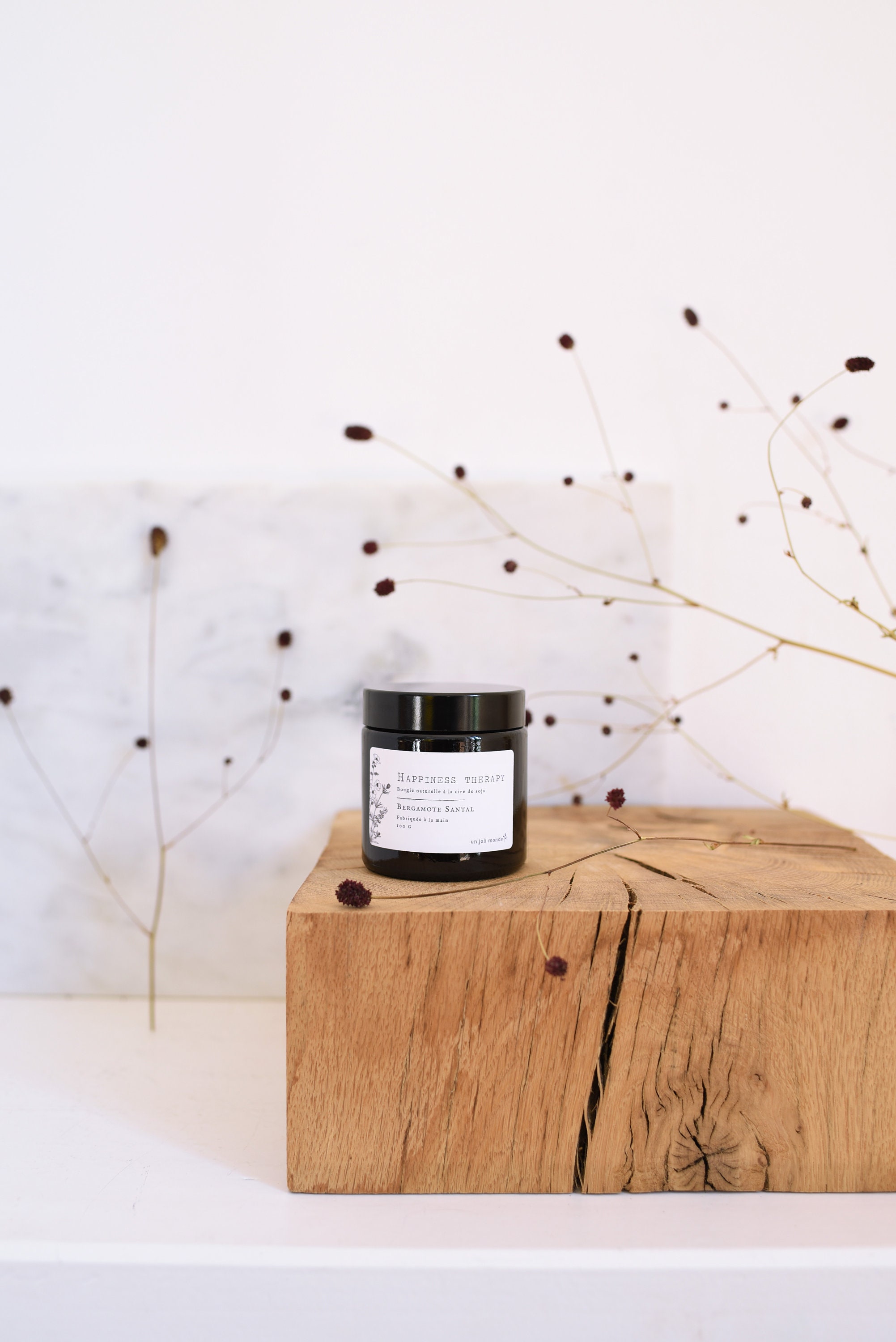 Bougie Moyenne 100G à Personnaliser - 25 Heures de Combustion