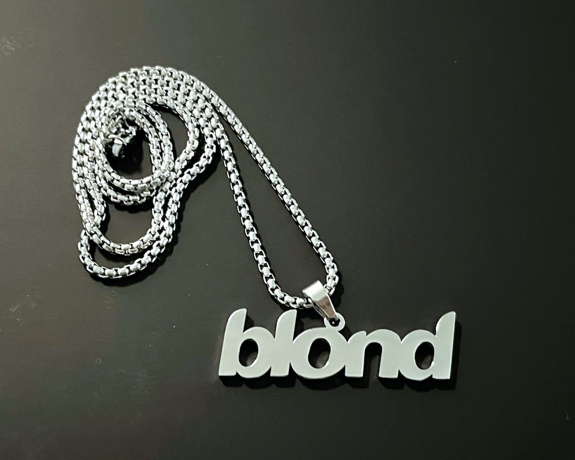 Frank Ocean Blond Stainless Steel Necklace American Hip Hop Etsy