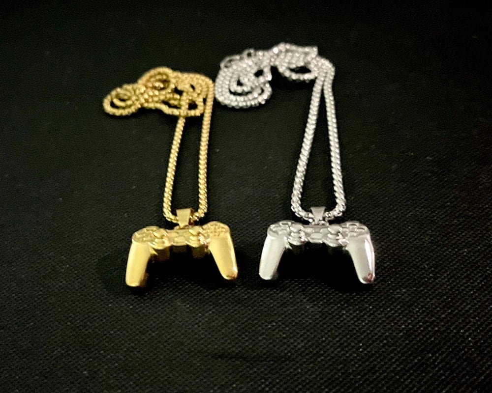Game Controller Stainless Steel Necklace, Game Controller Chain ...