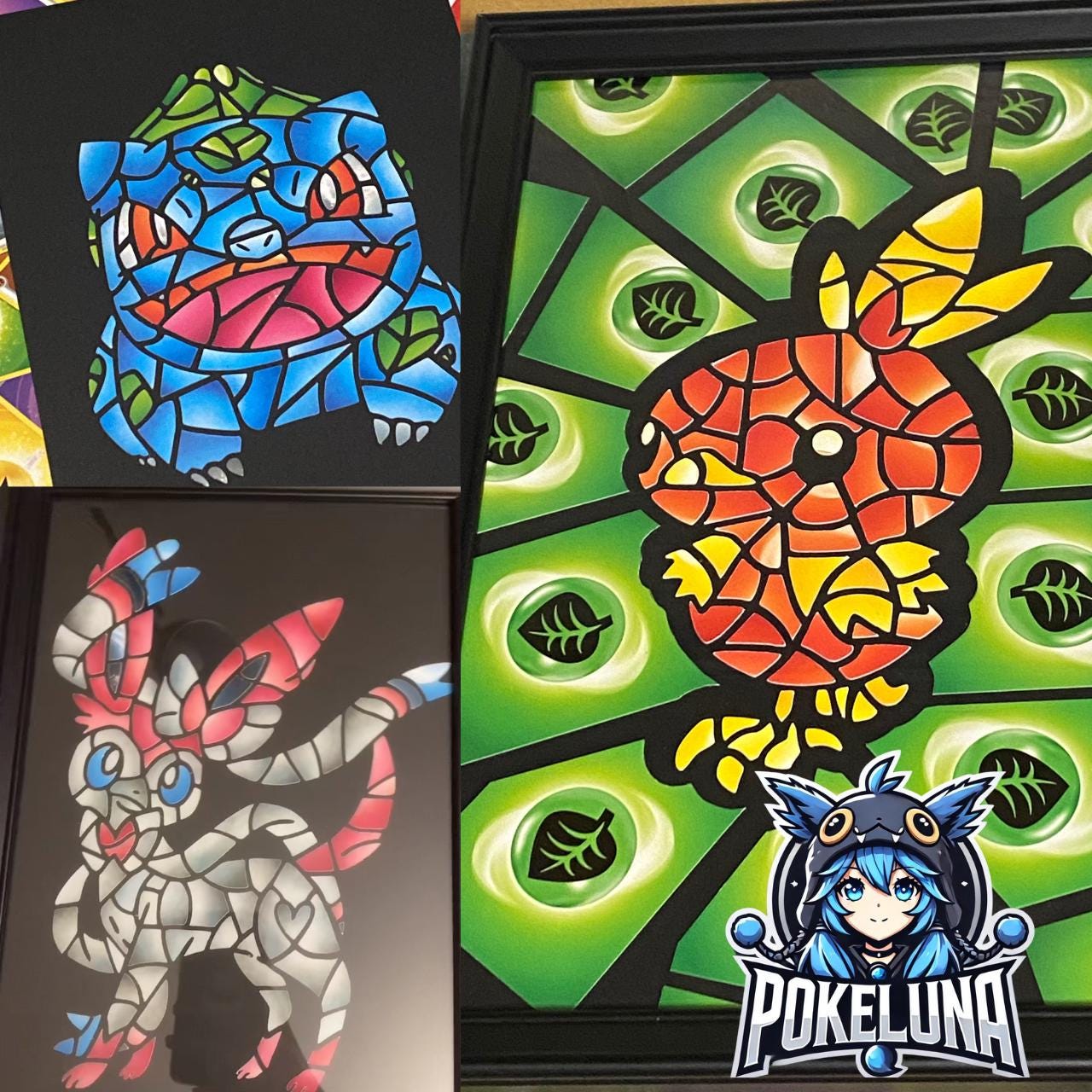 Individual Handmade Mosaic Made From TCG Energy Cards | Unique
