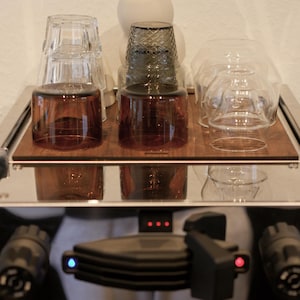 THE PROTECTOR 2.0 - La Marzocco Linea Mini R/Mini/Micraカップトレイ用CNC無垢材カップトレイカバー - オークウォールナット仕上げ 画像 9