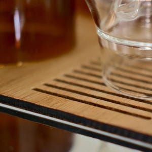 THE PROTECTOR 2.0 - La Marzocco Linea Mini R/Mini/Micraカップトレイ用CNC無垢材カップトレイカバー - オークウォールナット仕上げ 画像 10