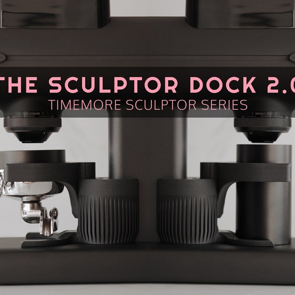 THE SCULPTED DOCK 2.0 - Timemore Sculptor 078/078s Serie - Siebträgerhalter & Drehscheibe - Jetzt auch kompatibel mit Siebträgern und Dosierbecher